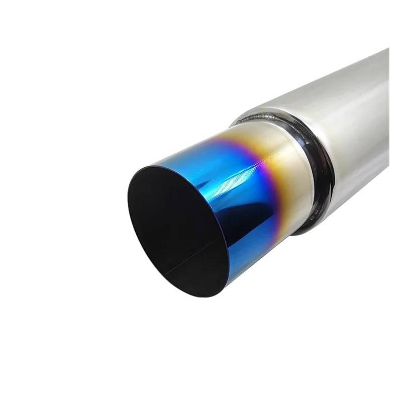 Endrohr Auto-Modifikation Rennwagen Edelstahl-Auspuffschalldämpfer Verbrannter Blauer Auspuff-Heckhals Auspuff Endrohr von AWGNTQQ