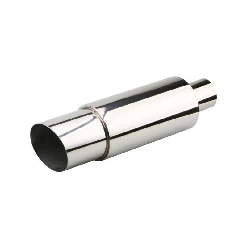 Endrohr Auto Motorrad Auspuffanlagen Schalldämpferspitze Universal Edelstahl ID 51MM Auslass 89mm Styling Schalldämpfer Endrohr Auspuff Endrohr(Silvery) von AWGNTQQ