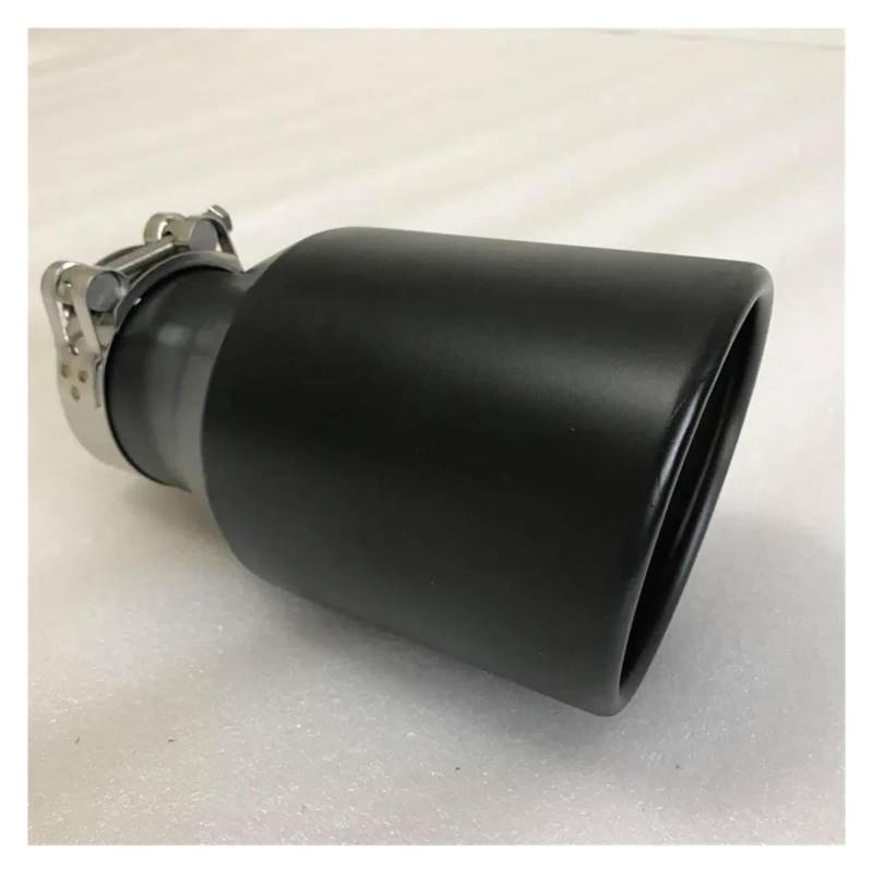Endrohr Auto-Schalldämpfer Modifiziertes Endrohr Edelstahl Schwarz Großes Kaliber 115 Universeller Heckhals, Matte Autozubehör-Auspuffspitzen Auspuff Endrohr(60MM IN-101MM Out) von AWGNTQQ