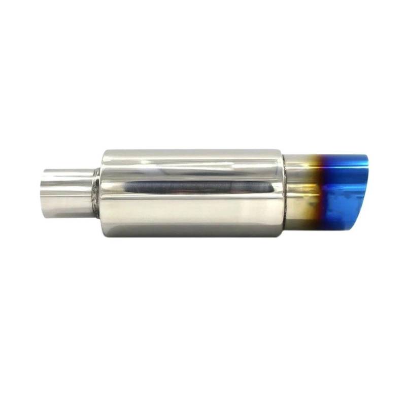 Endrohr Auto-Universal-Edelstahl-Heckauspuffrohr Quadratischer Schalldämpfer Endschalldämpfer Spitzenrohr 370 Mm Geröstetes Blau Auspuff Endrohr von AWGNTQQ