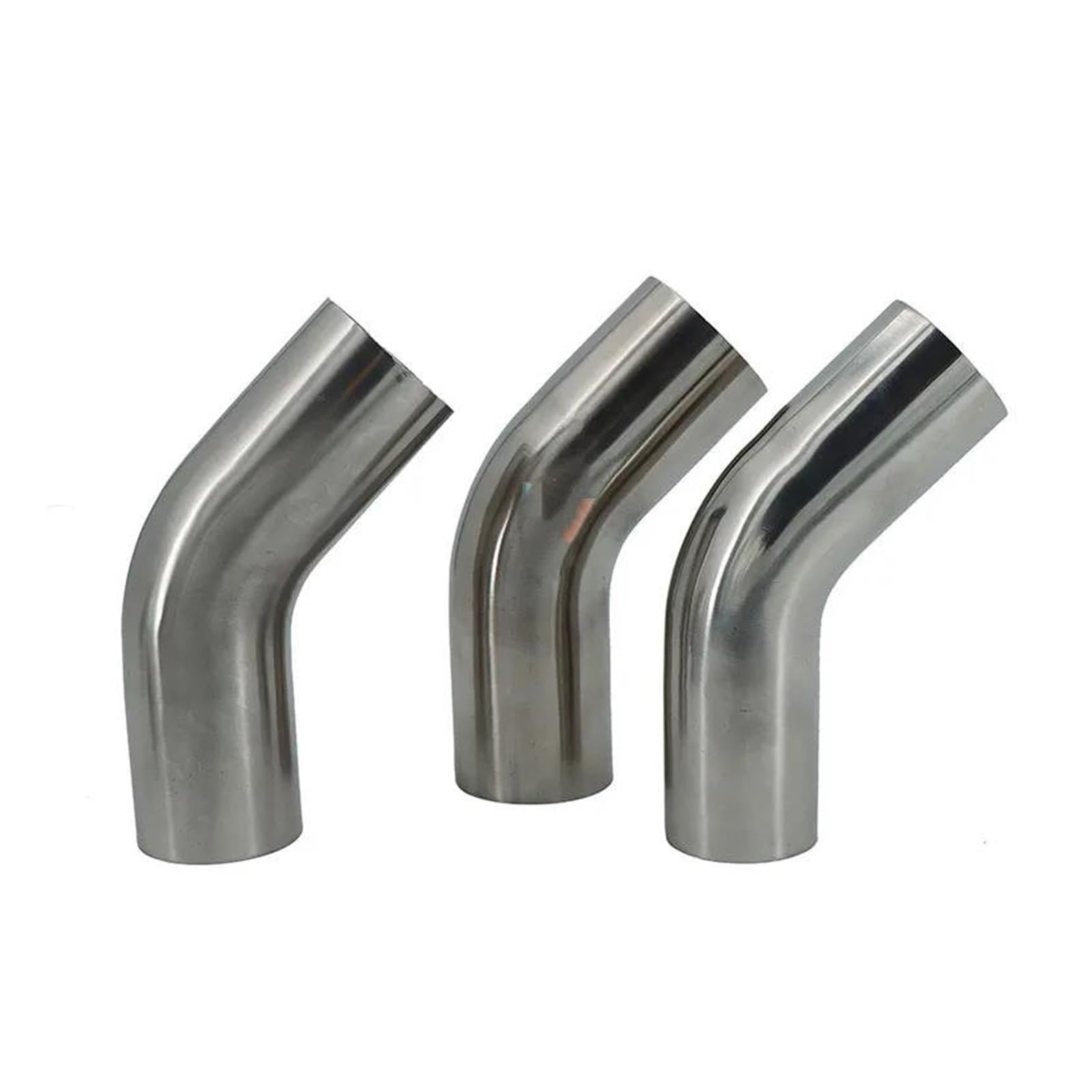 Endrohr Autoauspuff 51 Mm 63 Mm 76 Mm Rohr Außendurchmesser Stumpfschweißen 45-Grad-Winkel 304 Sanitärrohrverbindungsstücke Aus Edelstahl Auspuff Endrohr(45mm x1.5mm) von AWGNTQQ