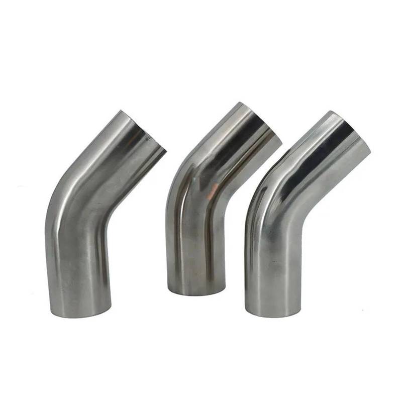 Endrohr Autoauspuff 51 Mm 63 Mm 76 Mm Rohr Außendurchmesser Stumpfschweißen 45-Grad-Winkel 304 Sanitärrohrverbindungsstücke Aus Edelstahl Auspuff Endrohr(45mm x1.5mm) von AWGNTQQ