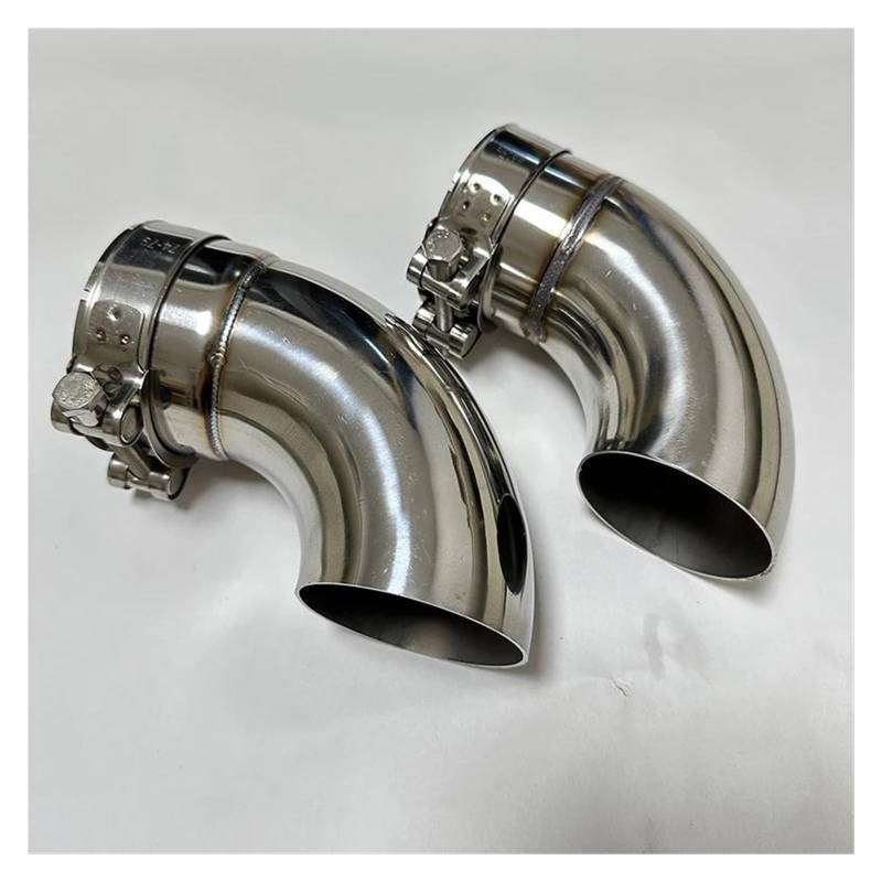 Endrohr Autoteile Auspuffrohr-Entstörer Auspuff-Winkelanschluss Aus Edelstahl Auspuff Endrohr(60mm) von AWGNTQQ