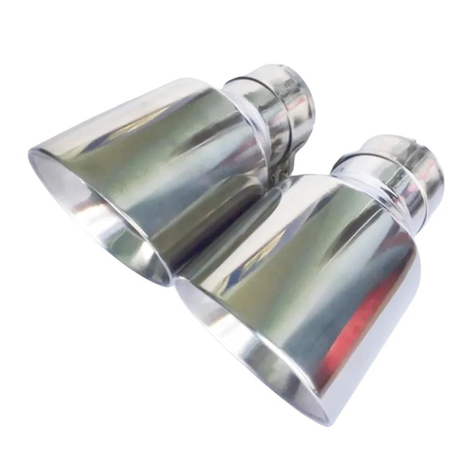 Endrohr Edelstahl, Universal-Auspuffsystem-Endrohr + Auto-Auspuffspitze, 1 Stück Auspuff Endrohr(IN 51MM Out 101MM) von AWGNTQQ