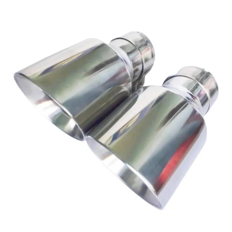 Endrohr Edelstahl, Universal-Auspuffsystem-Endrohr + Auto-Auspuffspitze, 1 Stück Auspuff Endrohr(IN 51MM Out 101MM) von AWGNTQQ