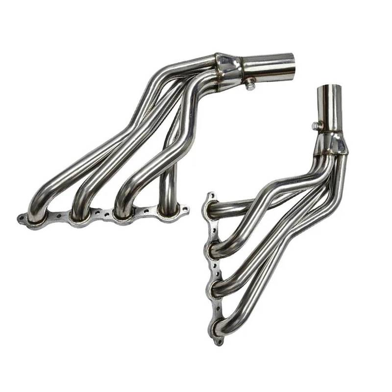 Endrohr Edelstahl-Auspuffkrümmerkopf Für Chevy/GMC GMT800 Für Silverado/Sierra 1500 99-06 AUSPUFFKrümmerkopf + Y-Rohr Auspuff Endrohr von AWGNTQQ