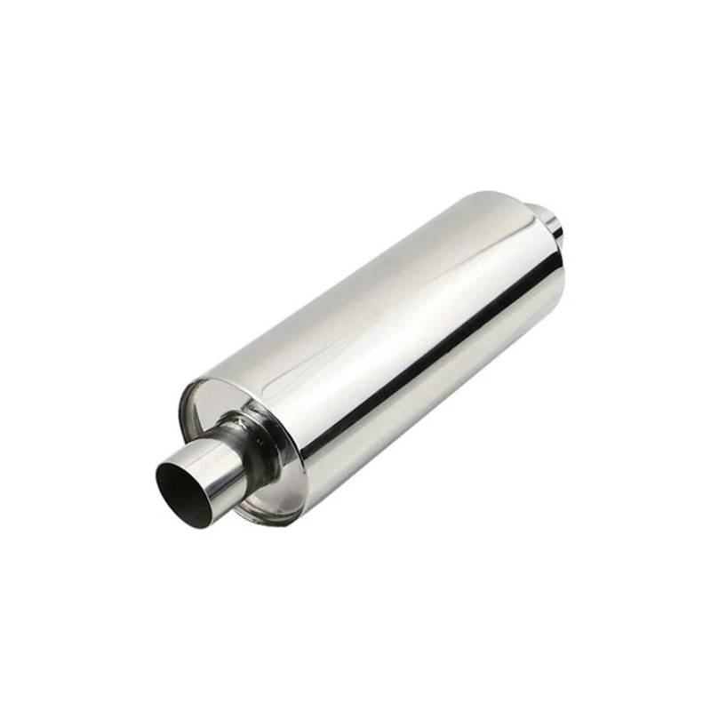 Endrohr Edelstahl-Autoschalldämpfer Auspuffresonatoren 2 Zoll 2,5 Zoll 3 Zoll Universal-Endrohr-Schalldämpfer Auspuff Endrohr(ZZ451b-BL-with Logo) von AWGNTQQ