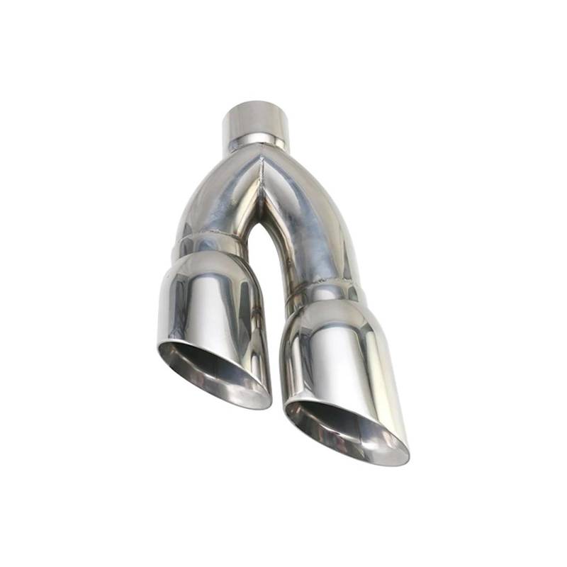 Endrohr Edelstahl-Doppelauspuffspitzen 80-mm-Schnittstelle, 102-mm-Auslass Auto-Auspuffrohr, Endschalldämpfer-Spitzenzubehör Auspuff Endrohr von AWGNTQQ