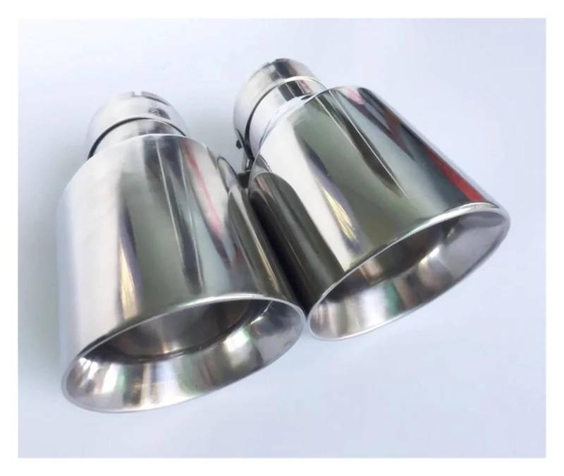 Endrohr Edelstahl Universal-Auspuffsystem, Endrohr + Auto-Auspuffspitze, 1 Stück Auspuff Endrohr(IN 54MM Out 114MM) von AWGNTQQ