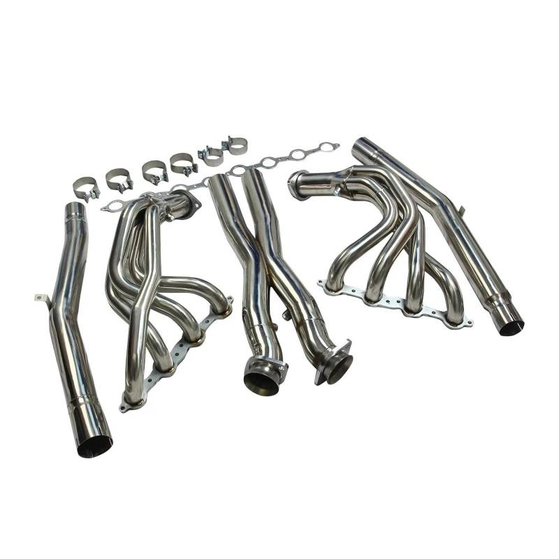 Endrohr Für 05-13 Für Chevy Für Corvette C6 LS2 LS3 Edelstahl Auspuffkrümmer Verteiler & X Rohr Auspuff Endrohr von AWGNTQQ