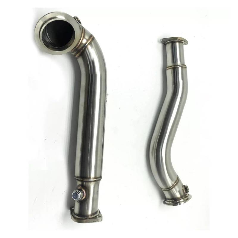 Endrohr Für 08–10 535i E60 N54 Twin Turbo 3.0L E60 RWD & AWD (Nicht Passend Für 535i Xdrive-Fahrzeuge). 7,6 cm Edelstahl-Fallrohre Ohne Katalysator Auspuff Endrohr von AWGNTQQ