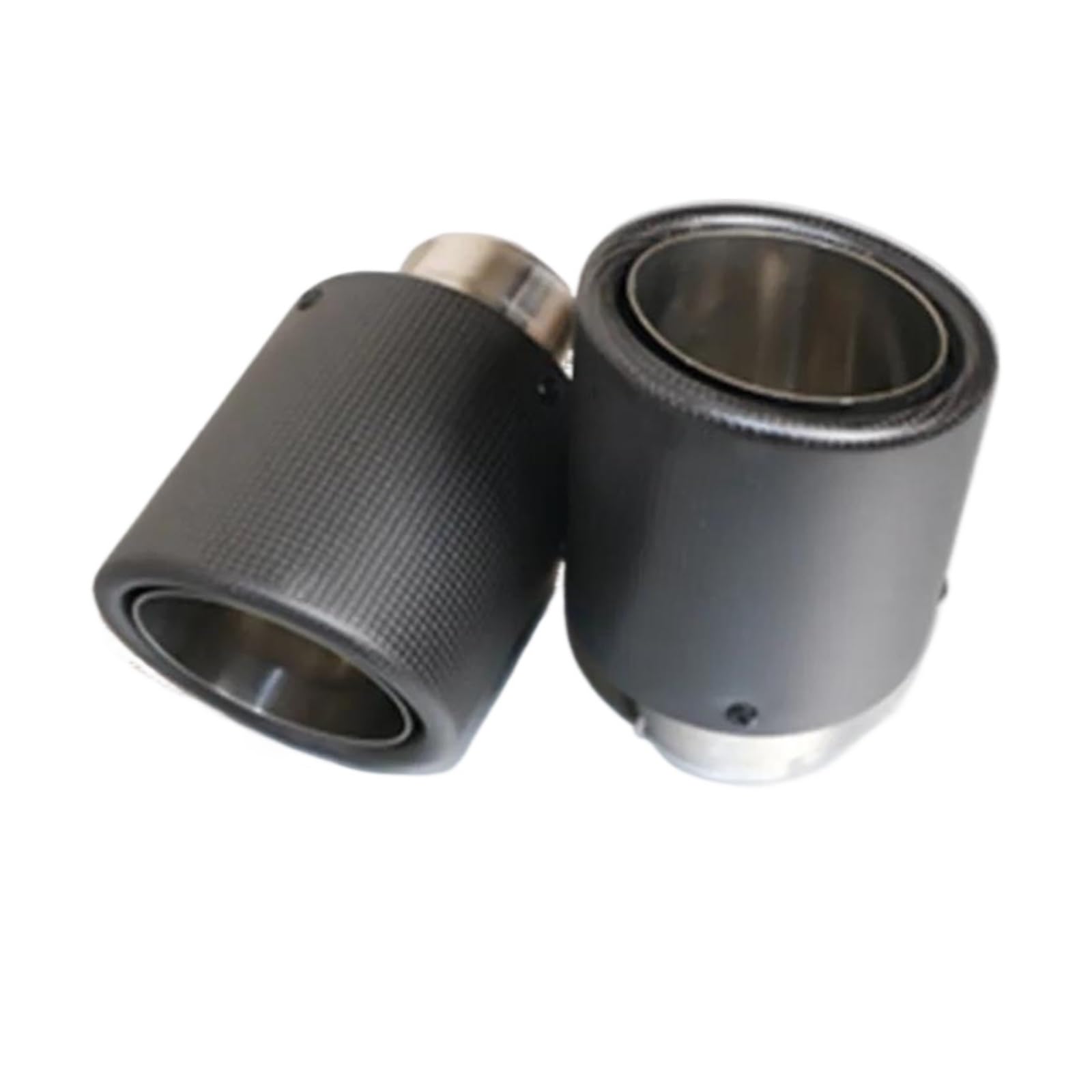 Endrohr Für B MW B ENZ A UDI Autozubehör 2PCS Einlass (54 Mm) Auslass (89 Mm) Carbon-Auspuffspitze/Schalldämpferrohr Auspuff Endrohr(54MM IN 101MM Out) von AWGNTQQ