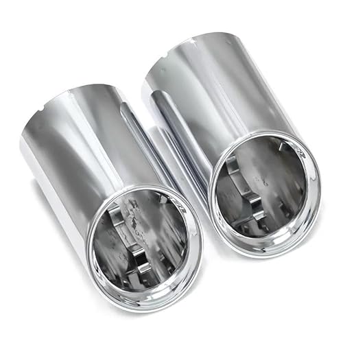 Endrohr Für G20 G21 320 330i G22 G26 420i 430i Auto Endrohr Abdeckung Schalldämpfer Spitze Endrohr Ersatz Auspuff System Düse 2020 + Auspuff Endrohr(1 Pair Silver) von AWGNTQQ