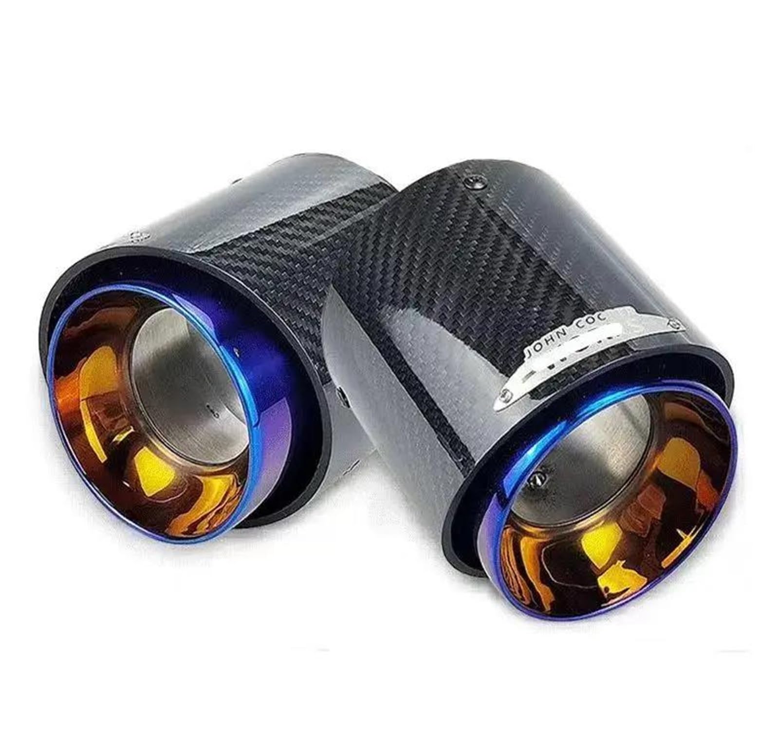 Endrohr Für MINI Für F54/F55/F56/F57/F60 R55 Für Cooper S/R56 Für Cooper S Auspuffrohr 2020- Carbon Faser Auspuff Tipps Fit Auspuff Endrohr(B) von AWGNTQQ