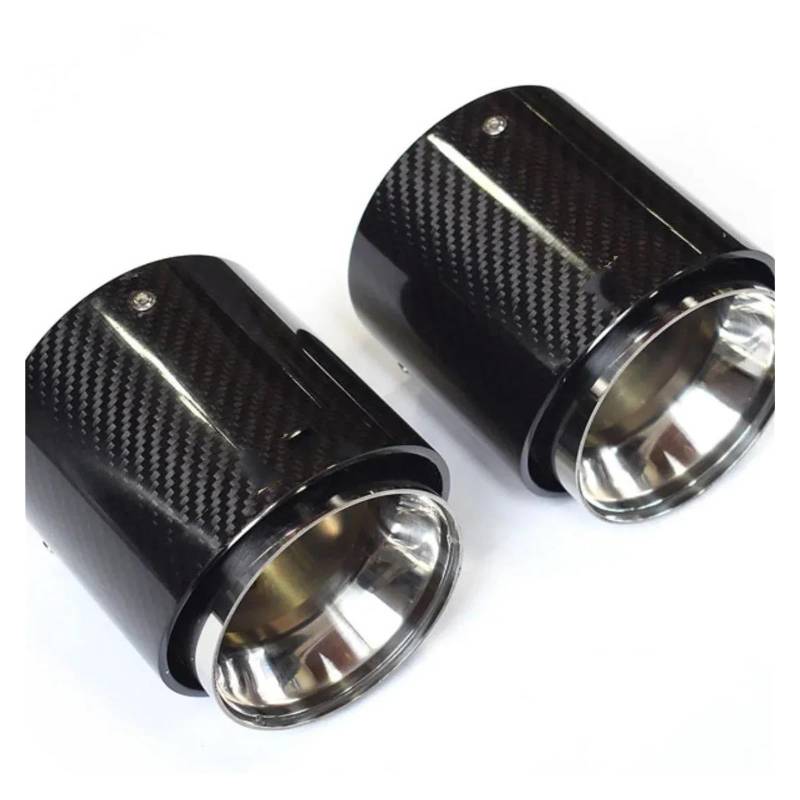 Endrohr Für MINI Für F54/F55/F56/F57/F60 R55 Für Cooper S/R56 Für Cooper S Auspuffrohr 2020- Carbon Faser Auspuff Tipps Fit Auspuff Endrohr(D) von AWGNTQQ