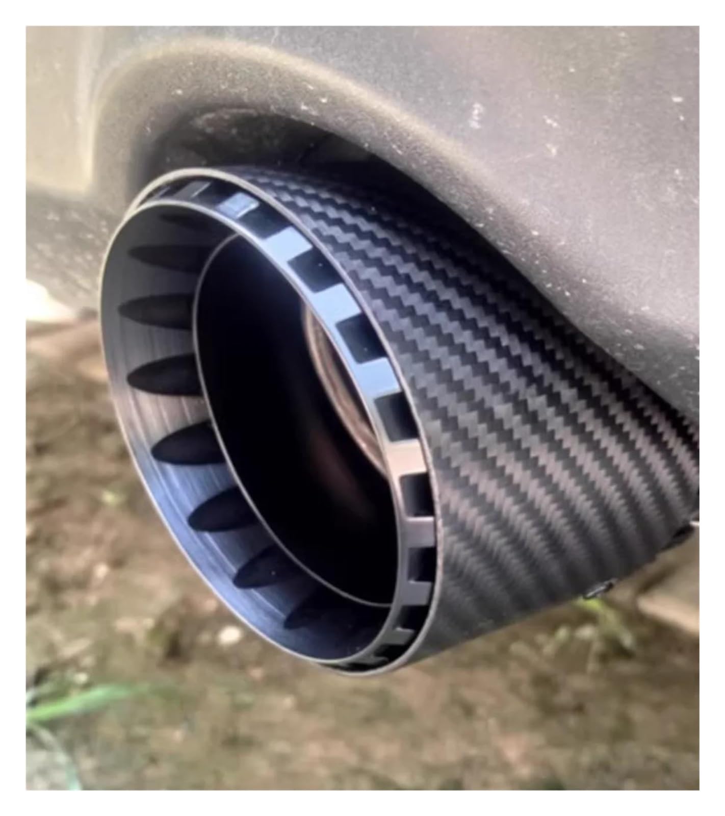 Endrohr Für Scorpio AK Carbon Fiber Endrohr Modifikation Für Golf Für Ruizhi Atz Universal Single Auspuff Schwarz Rad Düsen Auspuff Endrohr(63-101-165mm(Black)) von AWGNTQQ