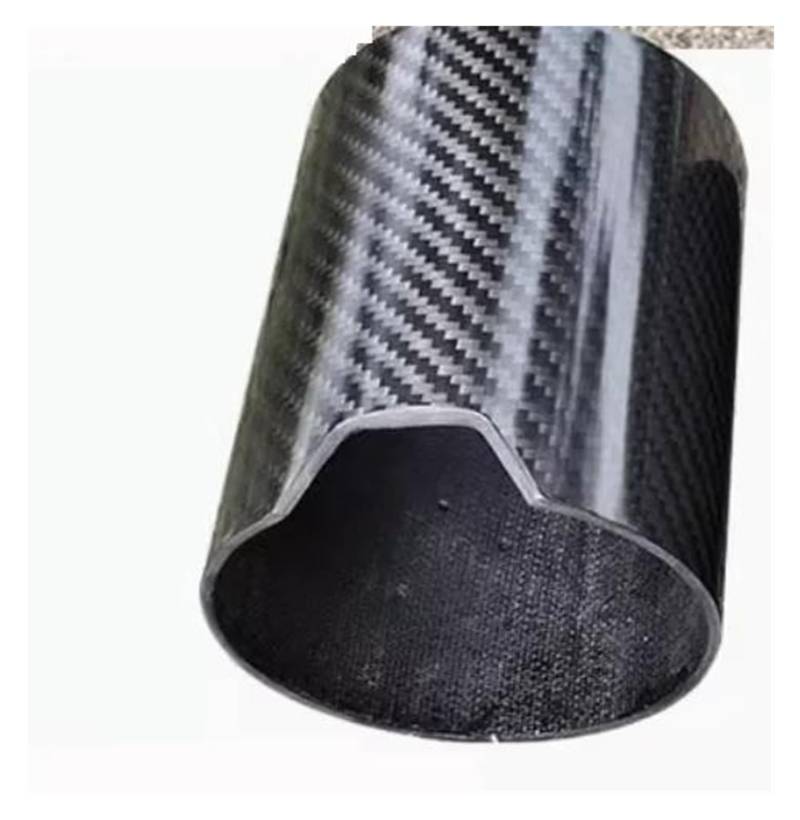 Endrohr Für Universal Auto Für Etc Düse Abdeckung Auto Zubehör Real Carbon Faser Auspuffrohr Abdeckung Shell Auspuff Endrohr(Matte Black 99mm) von AWGNTQQ