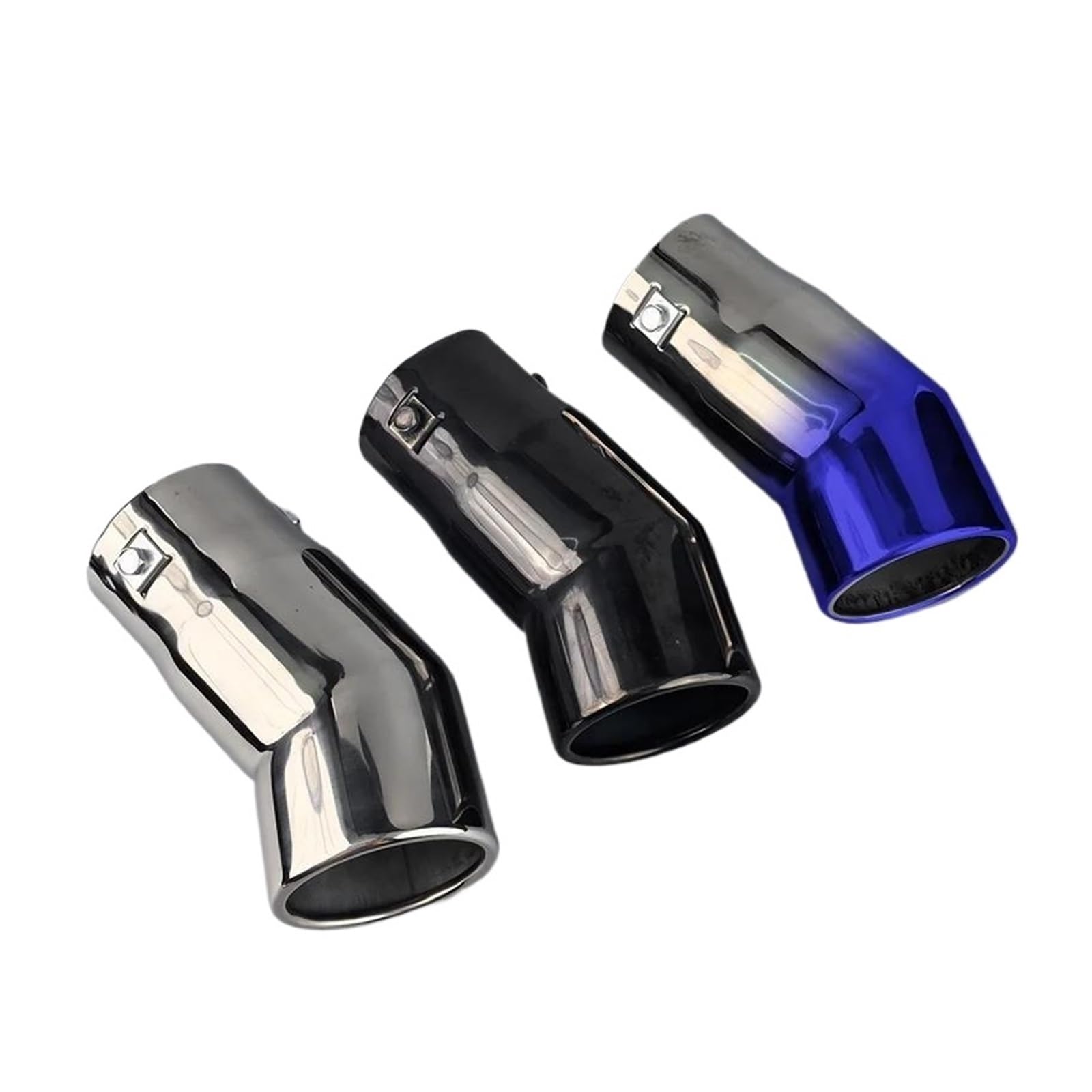 Endrohr Geeignet Für Nissan Für X-Trail Haval H5 Old Lacrosse 7,0 cm Ellenbogen Auto Schalldämpfer, Auto Auspuff Endrohr Auspuff Endrohr(Silvery) von AWGNTQQ