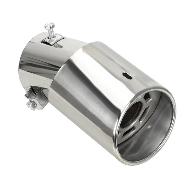Endrohr Runde Auto Auspuff Endrohr Auto Zubehör 1PCS Schwanz Schalldämpfer Edelstahl Auto Auspuff Schalldämpfer Universal Auspuff Endrohr von AWGNTQQ