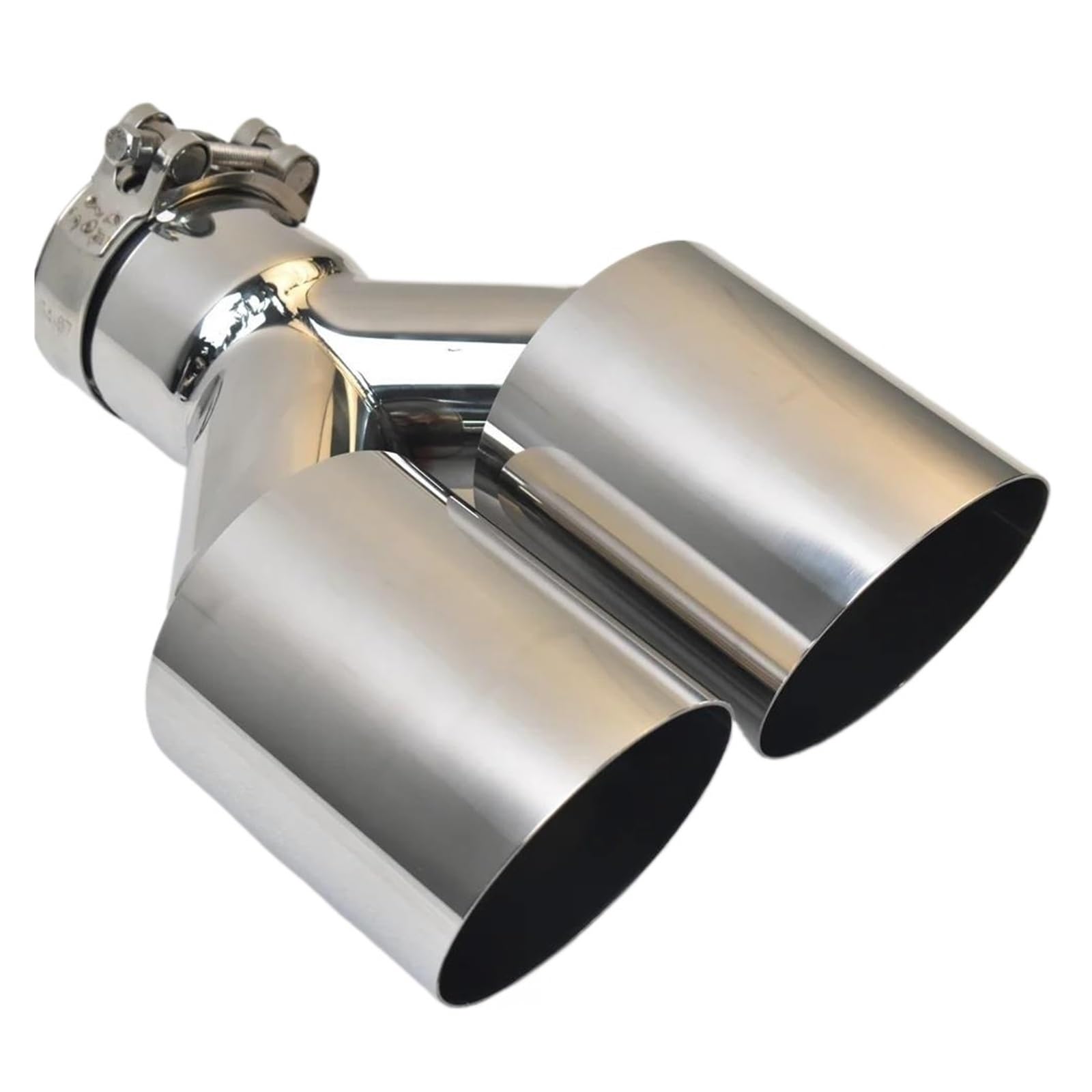 Endrohr Universal 304 Edelstahl Auto Für Import Doppelzylinder Heckauspuff Endrohr Schalldämpfer Export Edelstahl Automobil Auspuff Endrohr(73MM IN- 89MM Out) von AWGNTQQ
