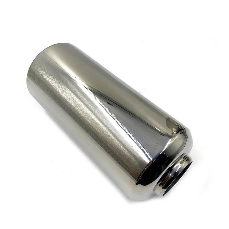 Endrohr Universal-Auspuffspitzen-Schalldämpfer 76 Mm (3 Zoll)/63 Mm (2,5 Zoll) / 51 Mm (2 Zoll) Einlass-Schalldämpfer- Aus Poliertem Edelstahl Auspuff Endrohr(51MM IN- 300MM) von AWGNTQQ