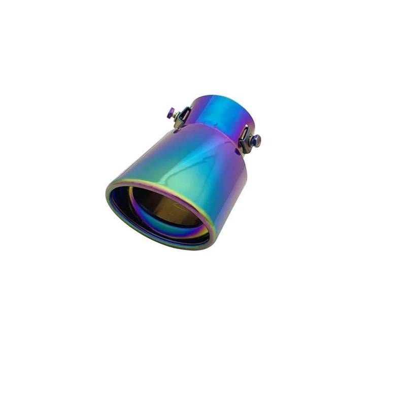 Endrohr Universal Auto Auspuff Spitze Runde Edelstahl Auto Geändert Schwanz Hinten Chrom Runde Auspuffrohr Schwanz Schalldämpfer Spitze Rohr Auspuff Endrohr(D) von AWGNTQQ