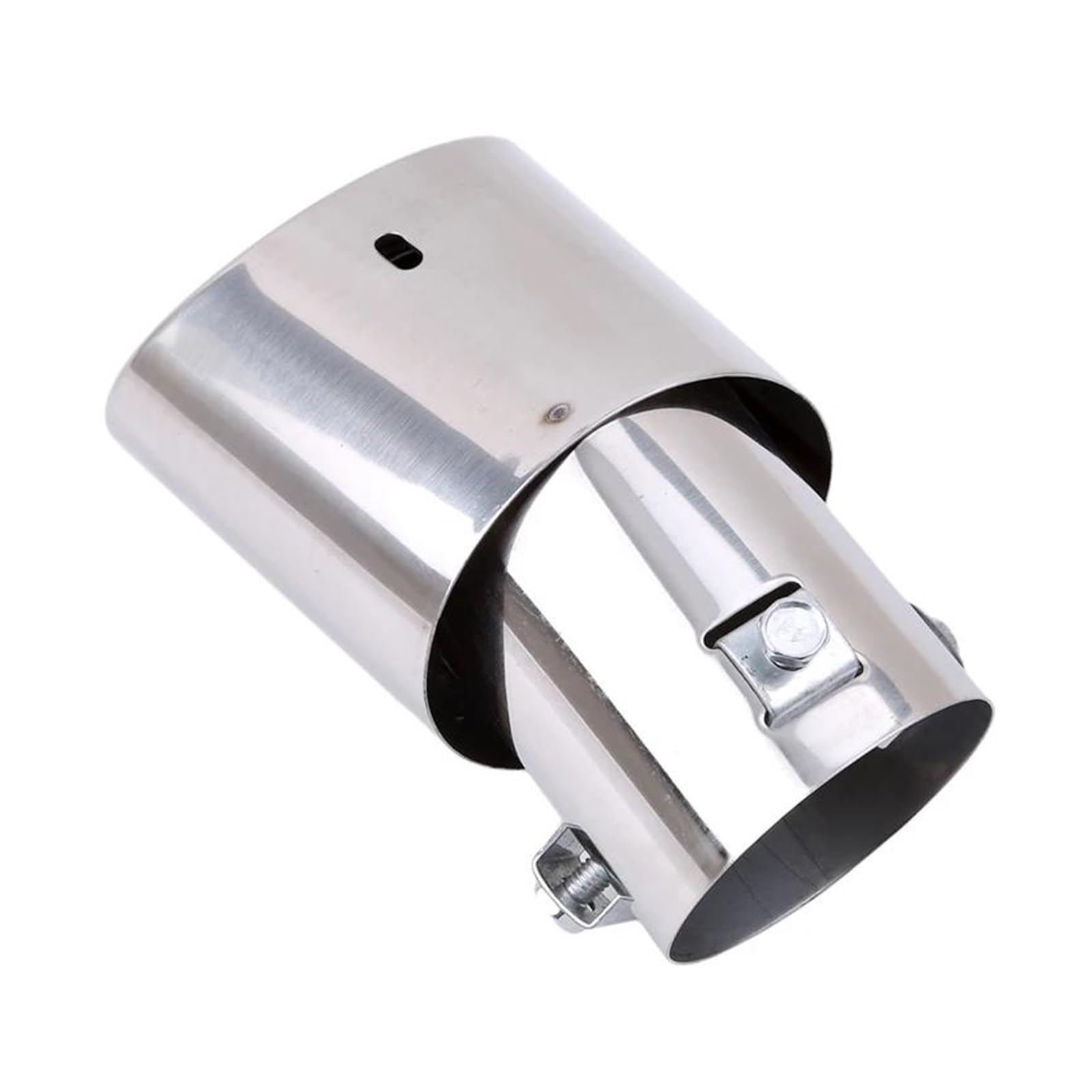 Endrohr Universal Auto Hinten Runde Auspuff Schwanz Schalldämpfer Spitze Chrom Edelstahl Automobil Schalldämpfer Spitze Ersatz Auto Zubehör Auspuff Endrohr(A) von AWGNTQQ