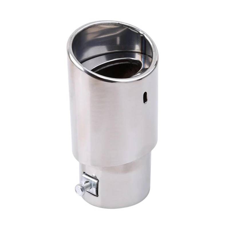 Endrohr Universal Auto Hinten Runde Auspuff Schwanz Schalldämpfer Spitze Edelstahl Chrom Automobil Schalldämpfer Spitze Ersatz Auto Zubehör Auspuff Endrohr von AWGNTQQ