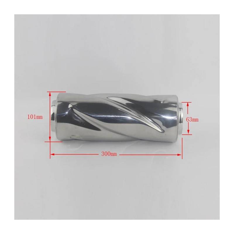 Endrohr Universal Modifiziertes Edelstahl-Auspuffrohr. Automobil-Auspuffschalldämpfer. Spiral-Auspuffrohr In Der Trommel Auspuff Endrohr(63mm) von AWGNTQQ