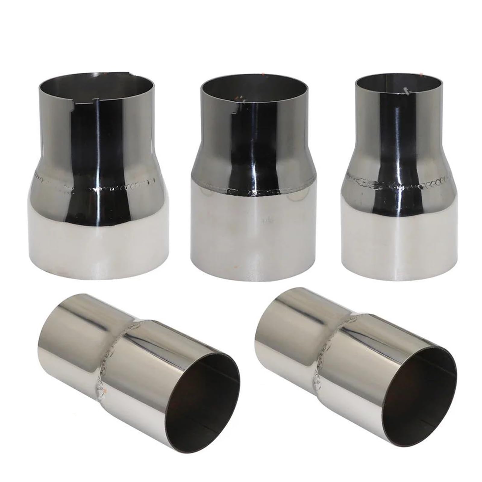 Endrohr Universeller Gerader Adapter Aus Edelstahl, Reduzierstück Für Auto, Motorrad, Auspuffrohr, Geschweißtes Rohr. Mehrere Größen Erhältlich Auspuff Endrohr(O.D 45mm-60mm) von AWGNTQQ