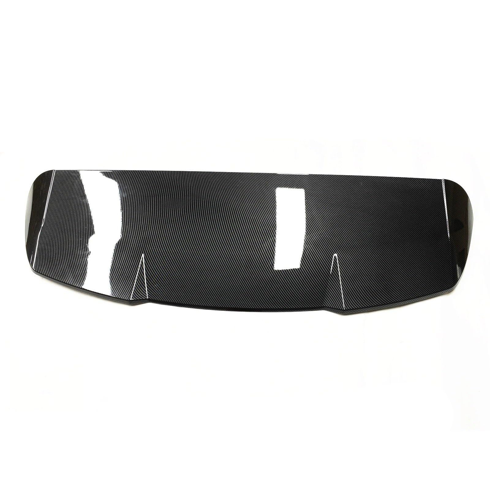 Heckspoiler Für Q8 4 Tür SUV 2019-2023 Hinten Stamm Dach Spoiler Lip Flügel Heckklappe Fenster Oberen Splitter Heckflügel(Carbon Fiber Look) von AWGNTQQ