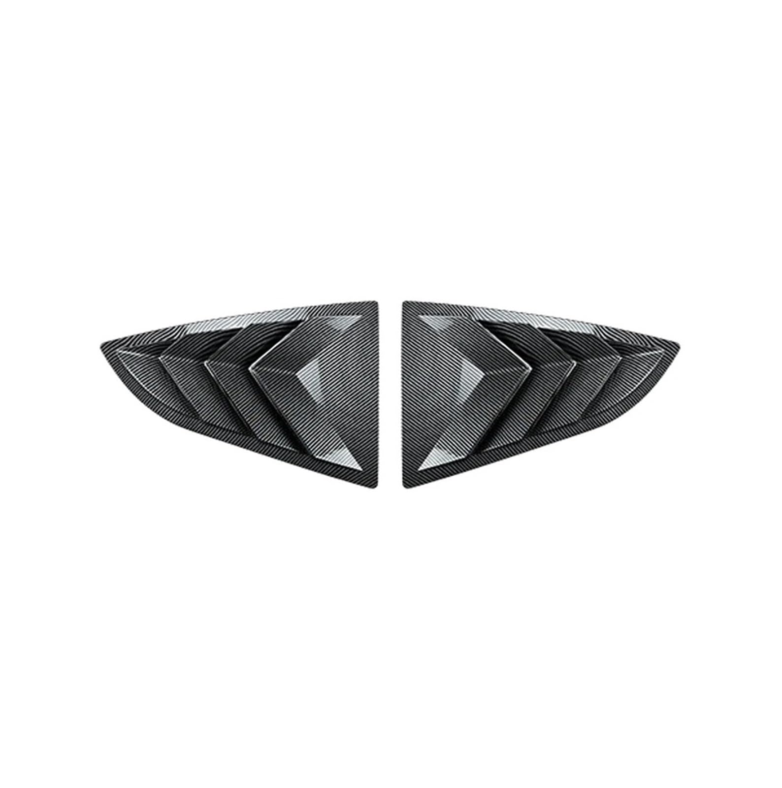 Heckspoiler Für Toyota GR86 Für Subaru BRZ 2022 + Fenster Jalousien Spoiler Dreieck Fenster Auto Aufkleber Heckflügel(Carbon Black) von AWGNTQQ