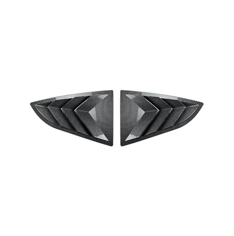 Heckspoiler Für Toyota GR86 Für Subaru BRZ 2022 + Fenster Jalousien Spoiler Dreieck Fenster Auto Aufkleber Heckflügel(Carbon Black) von AWGNTQQ
