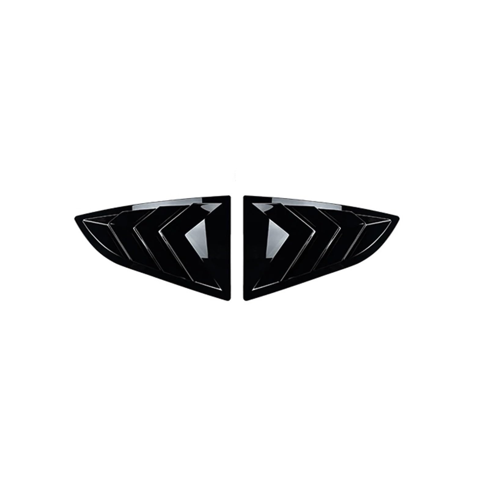 Heckspoiler Für Toyota GR86 Für Subaru BRZ 2022 + Fenster Jalousien Spoiler Dreieck Fenster Auto Aufkleber Heckflügel(Glossy Black) von AWGNTQQ