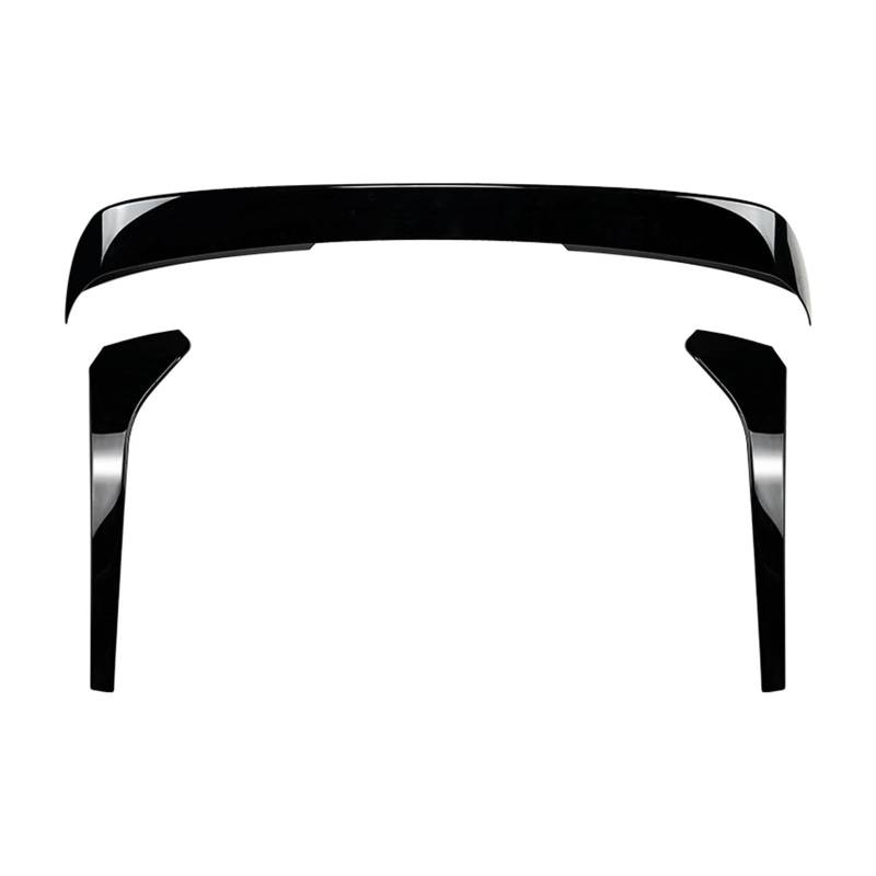 Heckspoiler Für VW Für Tiguan MK2 2017-2023 Hinten Stamm Dach Spoiler Flügel + Schwanz Fenster Seite Splitter Heckflügel(Glossy Black) von AWGNTQQ