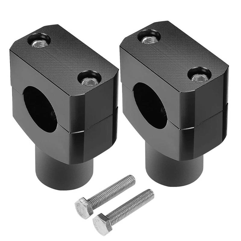 Motorrad Lenkererhöhung Für 1 "Lenker Motorrad Lenker Riser Kit 1 Zoll Aluminium Legierung Motorrad Bar Riser Lenkererhohung Motorrad(Schwarz) von AWGNTQQ