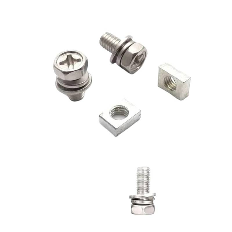 2 Set Universal Motorrad Roller ATV Dirt Bike Batterie Terminal Mutter Und Bolzen Schrauben M5x10mm M6x12mm 4Ah 5Ah 6AH 7Ah Motorrad Bolzen(M5x10mm Type 01) von AXCAR