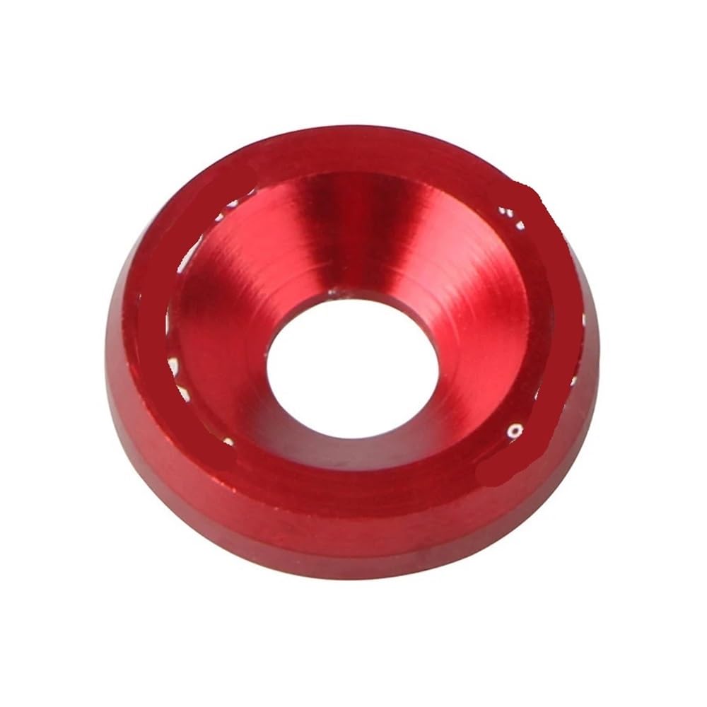 AXCAR 10 Stück Allgemeine Schraubenscheiben M6 Bolzenschraube Stoßstange Motor Konkave Schrauben Motorrad Bolzen(COLOR1) von AXCAR