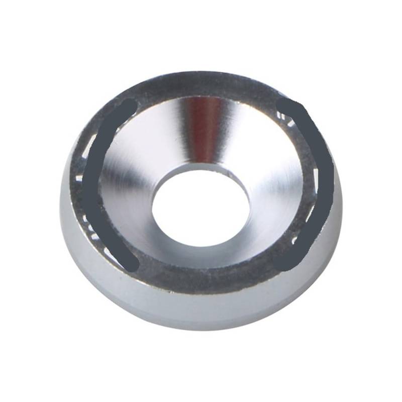 AXCAR 10 Stück Allgemeine Schraubenscheiben M6 Bolzenschraube Stoßstange Motor Konkave Schrauben Motorrad Bolzen(COLOR3) von AXCAR