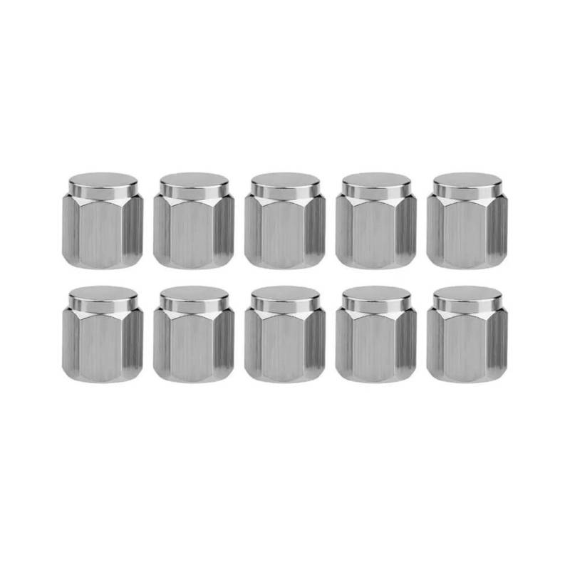 AXCAR 10 Stücke Rad Reifen Ventil Stem Caps Universal Reifen Ventil Kappen Abckung Kupfer Zubehör Für Motorrad Motorrad Bolzen von AXCAR