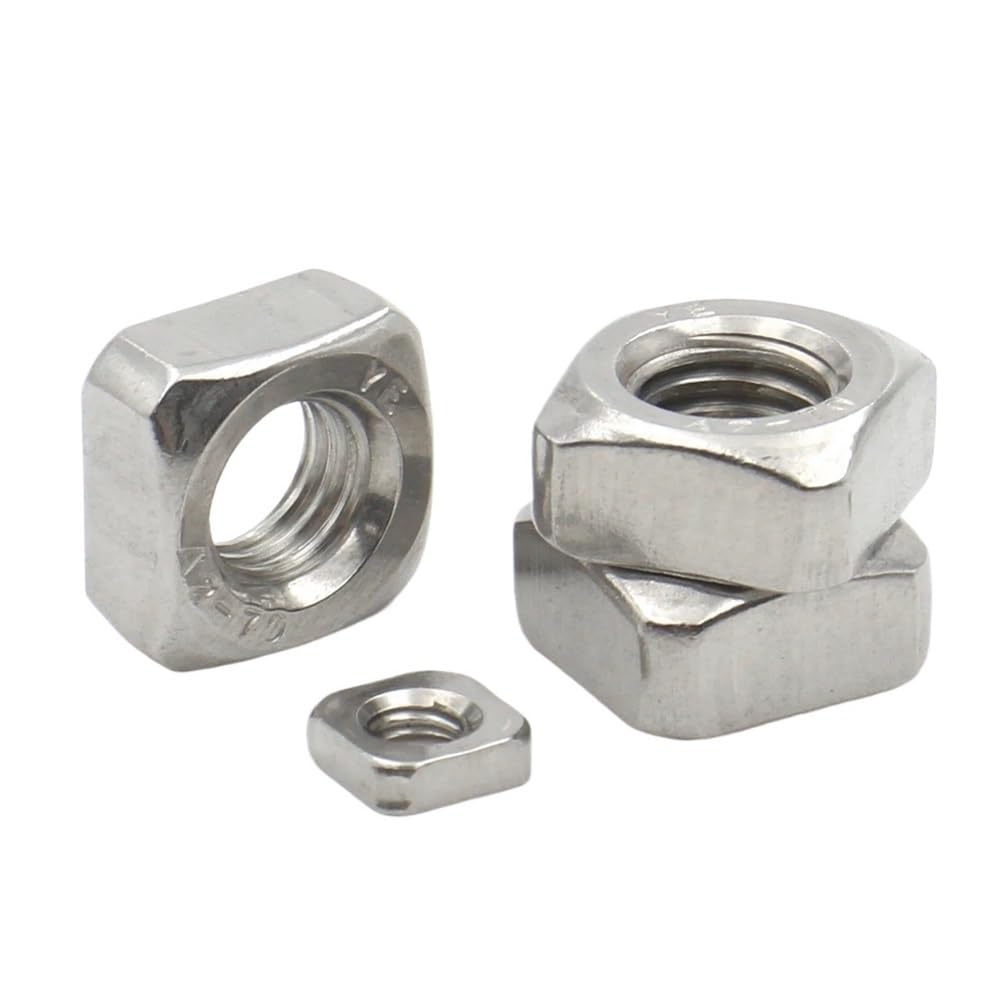 AXCAR 304 Edelstahl Eingebaute Dünne Mutter M3 M4 M5 M6 M8 Vierkantmuttern Motorrad Bolzen(M6x20pcs) von AXCAR