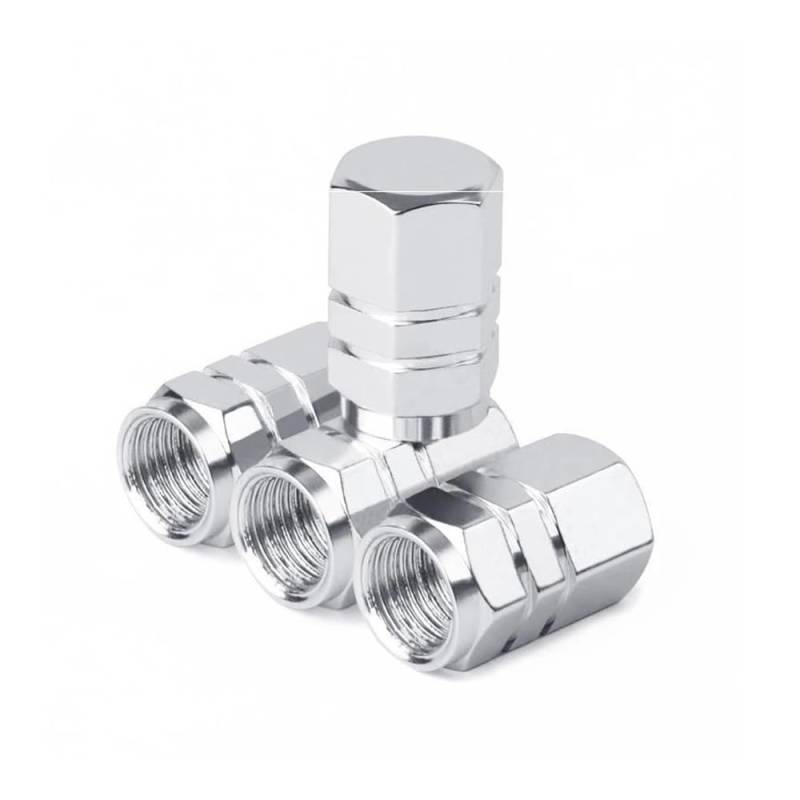 AXCAR 4 Stücke Aluminiumlegierung Rad Reifen Ventilkappen Reifen Felge Vorbau Abckungen Für Motorrär Zubehör Motorrad Bolzen(Color2) von AXCAR