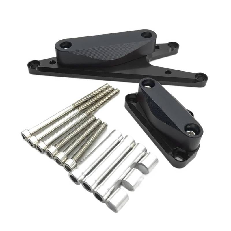 AXCAR Für Bandit 1250 Für GSX1250 2007-2017 Motorrad Motor Fall Stator Zündung Abdeckung Wachen Crash Pad Sliders Protector Motorgehäuse Stator(Black) von AXCAR