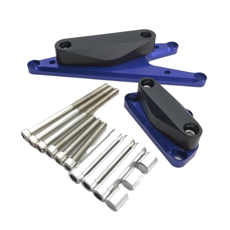 AXCAR Für Bandit 1250 Für GSX1250 2007-2017 Motorrad Motor Fall Stator Zündung Abdeckung Wachen Crash Pad Sliders Protector Motorgehäuse Stator(Blue) von AXCAR