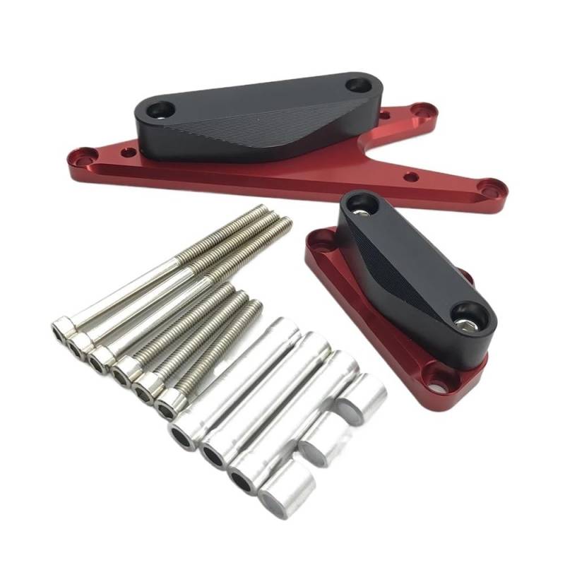 AXCAR Für Bandit 1250 Für GSX1250 2007-2017 Motorrad Motor Fall Stator Zündung Abdeckung Wachen Crash Pad Sliders Protector Motorgehäuse Stator(Red) von AXCAR