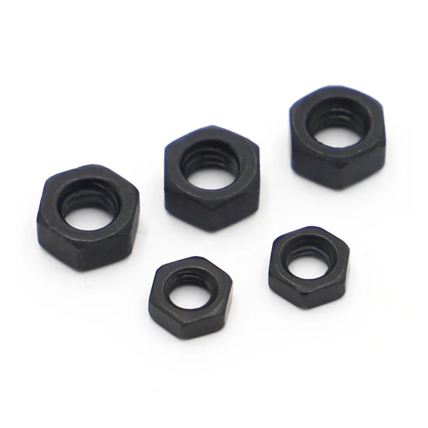 AXCAR Für DIN934 Sechskantmutter M2 M2.5 M3 M4 M5 M6 M8 Sechskantmutter Aus Stahl Der Güteklasse 8.8 Motorrad Bolzen(M3 50pcs) von AXCAR