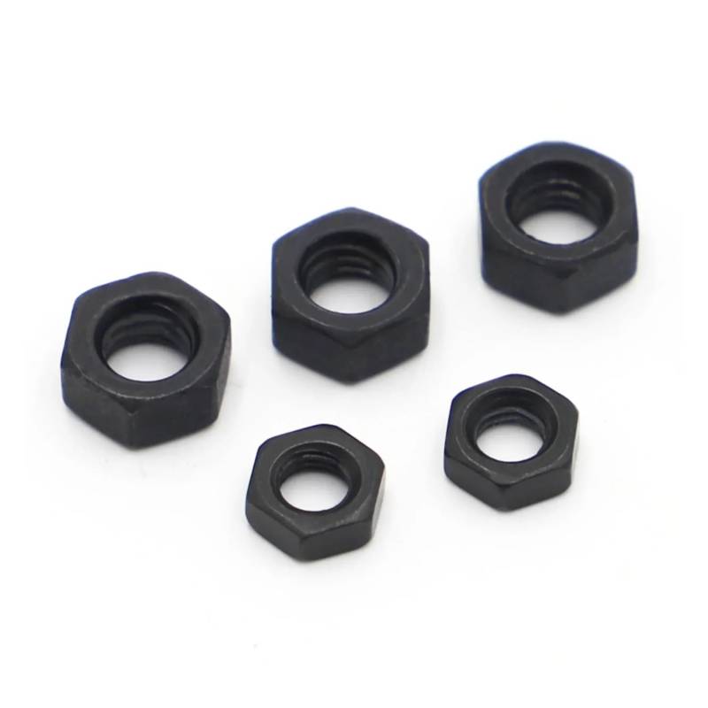 AXCAR Für DIN934 Sechskantmutter M2 M2.5 M3 M4 M5 M6 M8 Sechskantmutter Aus Stahl Der Güteklasse 8.8 Motorrad Bolzen(M3 50pcs) von AXCAR