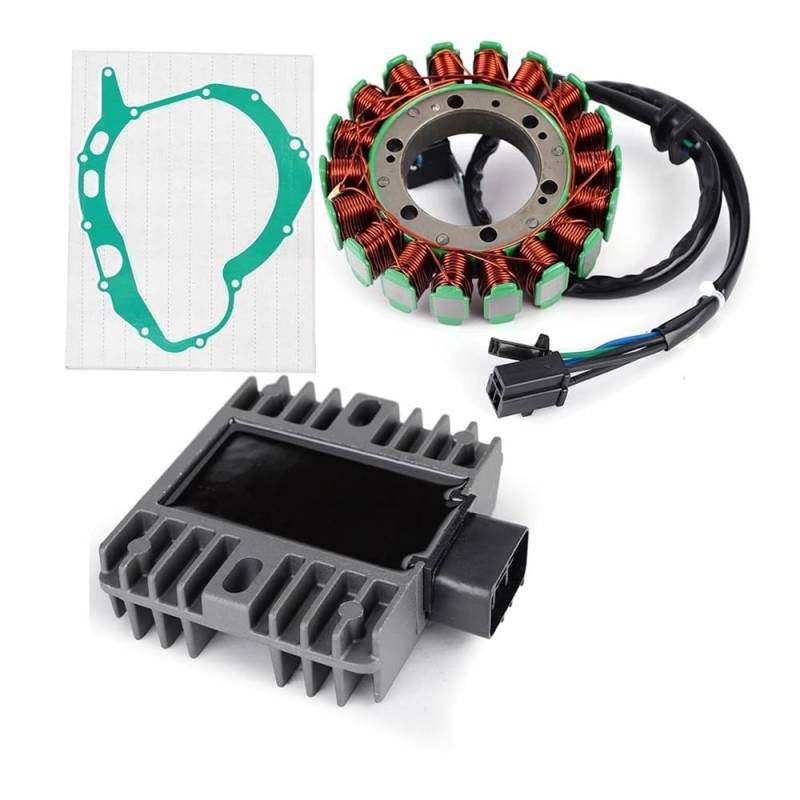 AXCAR Für DL1000 Für DL 1000 Motor Stator Spule + Spannungsreglergleichrichter Für DL-1000 Für V-Strom 2002 Mit Dichtung Stator Zündspule von AXCAR