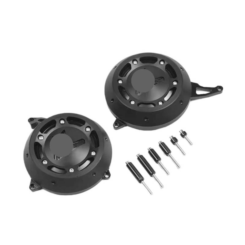 AXCAR Für Mt-07 Für MT07 2014 2015 2016 2017 2018 2019 2020 Motorrad Motor Stator Haube Motor Schutz Abdeckung Anti-Drop Schutz Motorgehäuse Stator(Black) von AXCAR