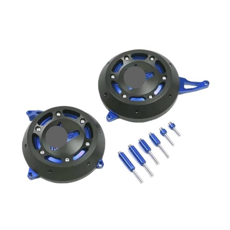 AXCAR Für Mt-07 Für MT07 2014 2015 2016 2017 2018 2019 2020 Motorrad Motor Stator Haube Motor Schutz Abdeckung Anti-Drop Schutz Motorgehäuse Stator(Blue) von AXCAR